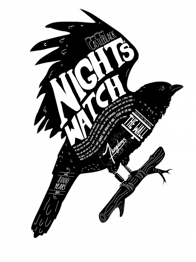 Night's Watch Crow | www.TeeTee.eu