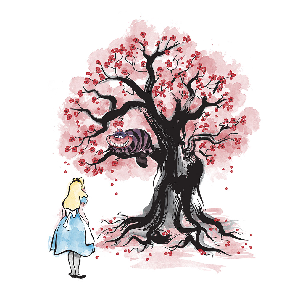 Алиса в стране чудес дерево
