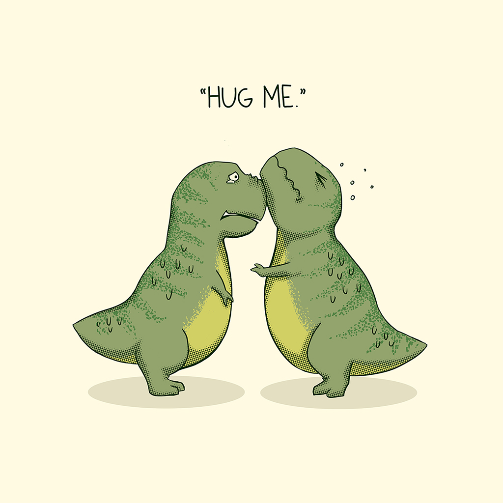 Динозавры обнимаются