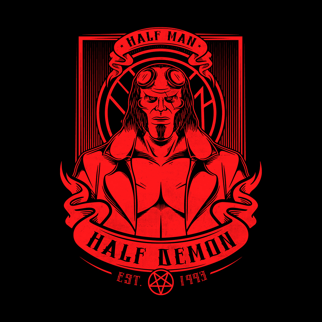 Half Man Half Demon | www.TeeTee.eu